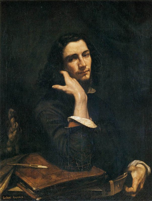 Gustave Courbet, L'Homme à la ceinture de cuir. Portrait de l'artiste