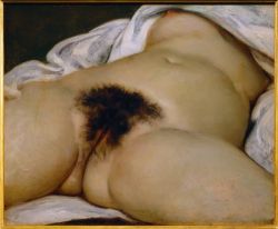 Peinture sur toile de Gustave Courbet, L'origine du monde reproduction peinte à la main