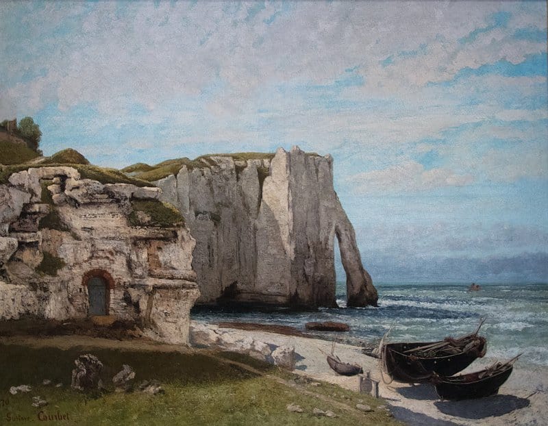 Gustave Courbet, La Falaise d'Étretat après l'orage
