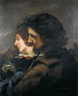 Gustave Courbet, Les Amants heureux reproduction peinte à la main