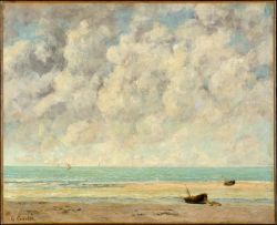 Gustave Courbet, Mer calme reproduction peinte à la main