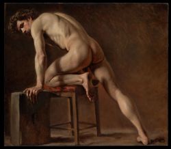 Gustave Courbet Study Of A Nude Model 1840 reproduction peinte à la main
