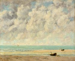 Gustave Courbet, The Calm Sea, 1869 reproduction peinte à la main