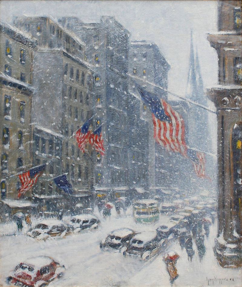 Guy Carleton Wiggins Down The Avenue - 1940