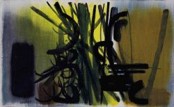 Hans Hartung, T1951-30, 1951 reproduction peinte à la main