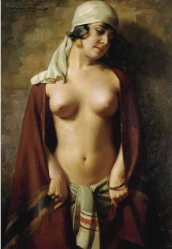 Hans Hassenteufel Oriental Nude reproduction peinte à la main