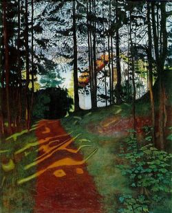 Harald Sohlberg Sun Gleam 1894 reproduction peinte à la main