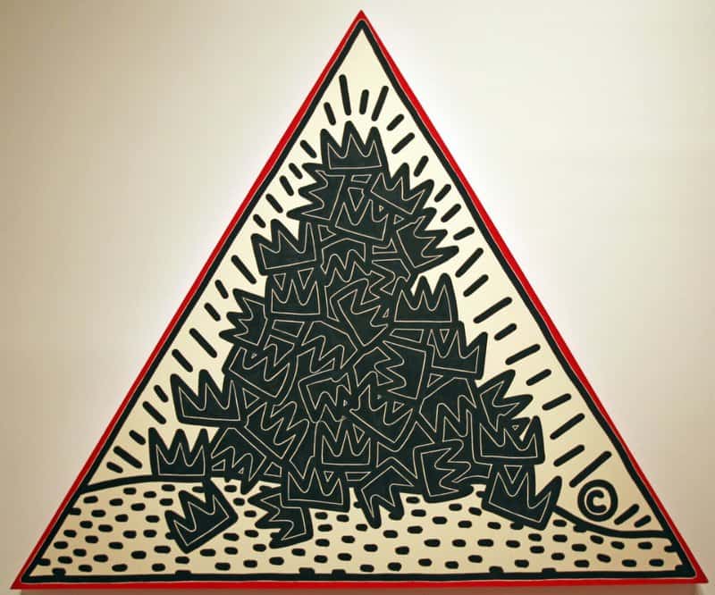 Haring Pile Of Crown 1988 Homage To Basquiat