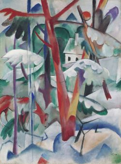 Heinrich Campendonk Landscape Germany 1917 reproduction peinte à la main