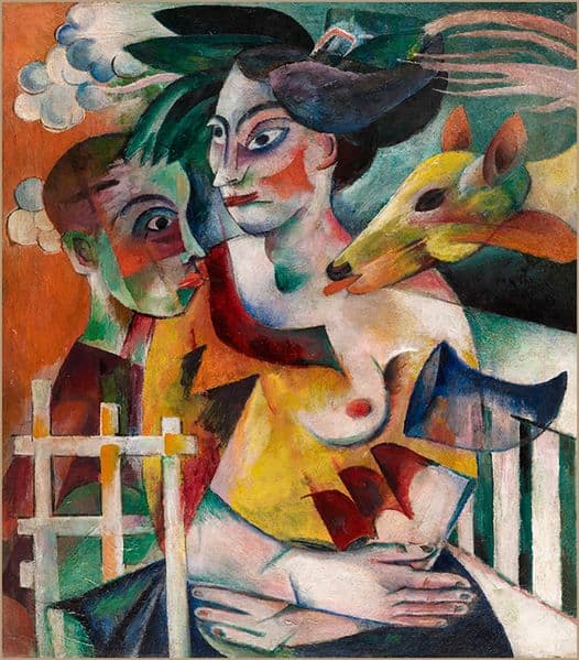 Heinrich Campendonk Portrait With Child And Deer