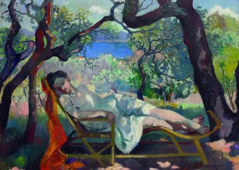 Henri Charles Manguin, The Nap (The Rocking Chair, Jeanne), ca. 1905