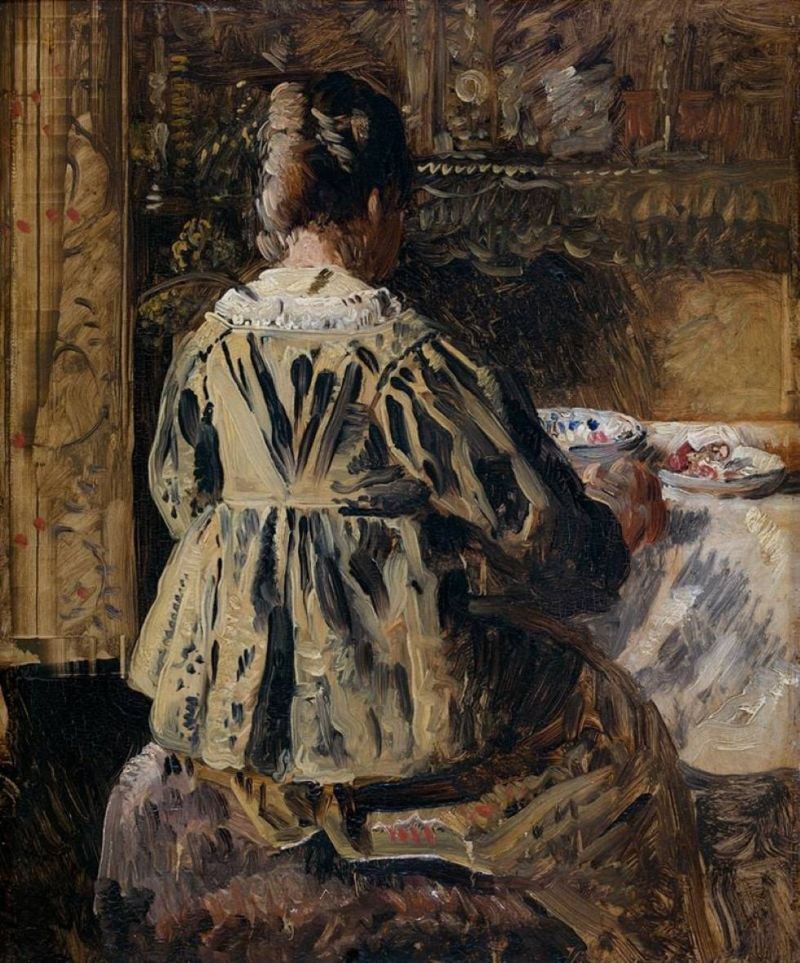 Henri De Braekeleer The Meal Or Woman Seen From The Back 1885