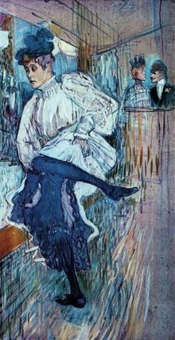 Peinture sur toile de Henri De Toulouse-lautrec Jane Avril Dancing 1892 reproduction peinte à la main