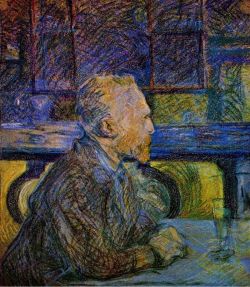 Peinture sur toile de Henri De Toulouse-lautrec Portrait Of Vincent Van Gogh 1887 reproduction peinte à la main