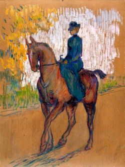 Peinture sur toile de Henri De Toulouse-lautrec Side-saddle 1899 reproduction peinte à la main