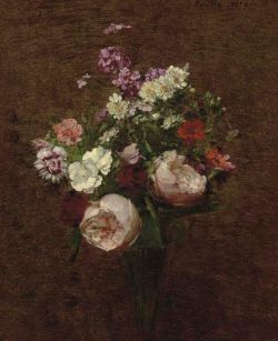 Henri Fantin-latour Vase De Fleurs 1876 reproduction peinte à la main
