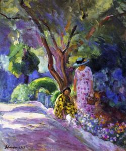 Henri Lebasque Picking Flowers reproduction peinte à la main