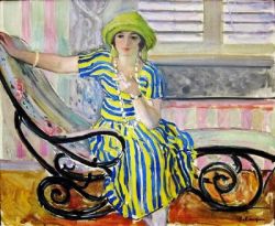 Henri Lebasque The Cigarette 1921 reproduction peinte à la main
