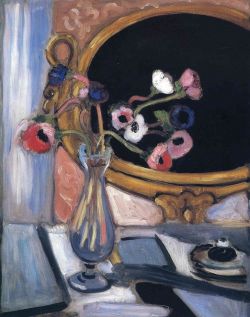 Henri Matisse, Anemone and Mirror, 1920 reproduction peinte à la main