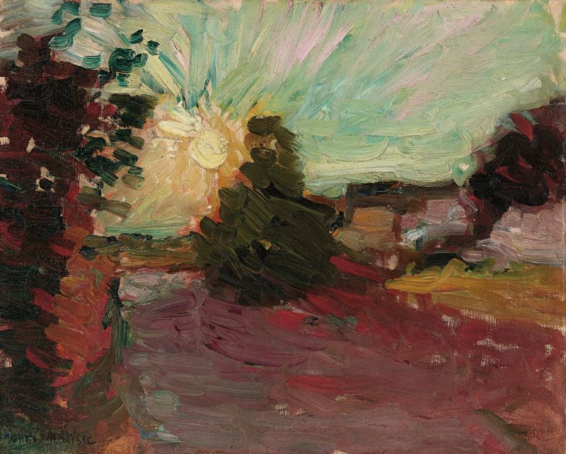 Henri Matisse Coucher De Soleil En Corse 1898