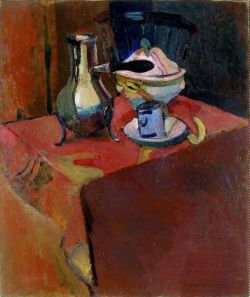 Henri Matisse, Crockery on a Table, 1900 reproduction peinte à la main