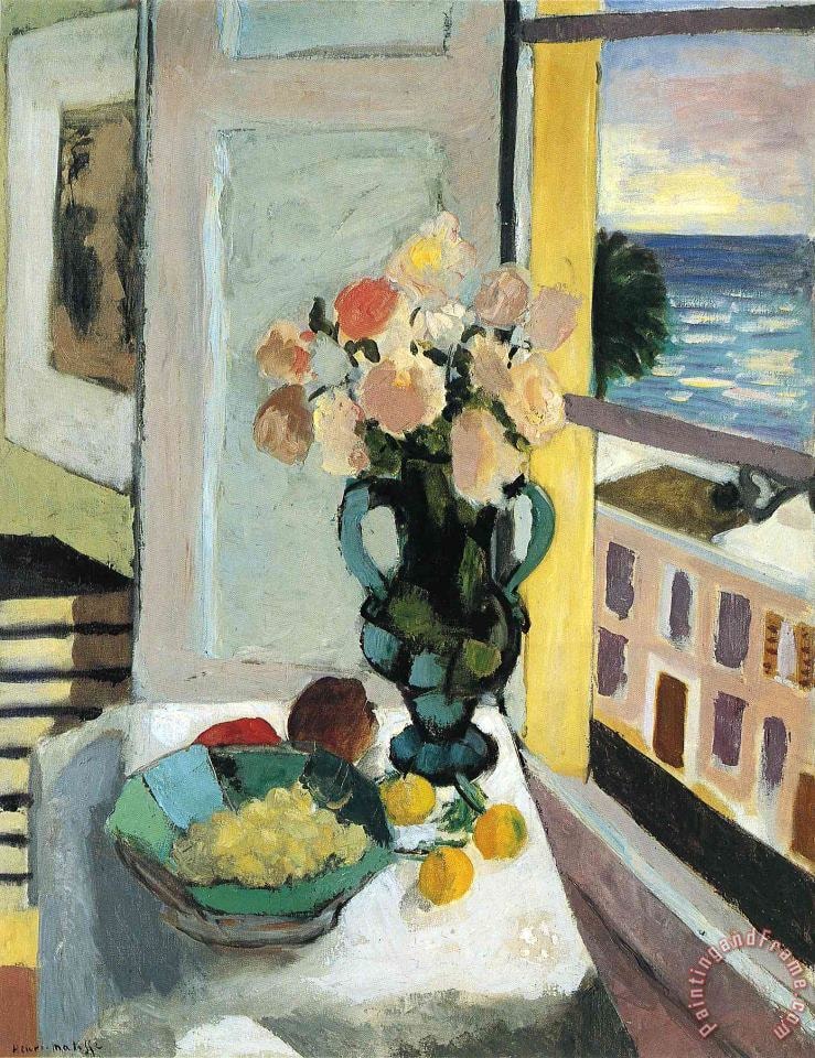 Henri Matisse Flowers In Front Of A Window 1922