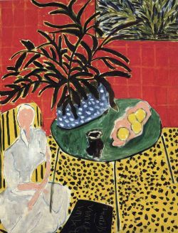 Henri Matisse, Intérieur Avec Fougère Noire - 1948 reproduction peinte à la main