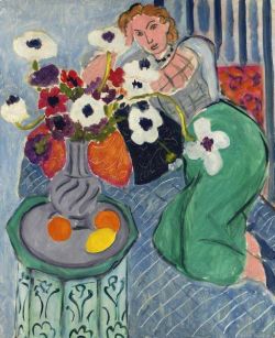 Henri Matisse, L'odalisque - Harmonie Bleue - 1937 reproduction peinte à la main