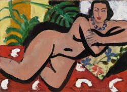 Peinture sur toile de Henri Matisse, Nu Couché Aux Yeux Bleus reproduction peinte à la main