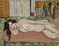 Henri Matisse, Nu Couché Sur Un Canapé Rose - 1919 reproduction peinte à la main