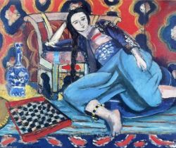 Henri Matisse Odalisque En Bleu reproduction peinte à la main