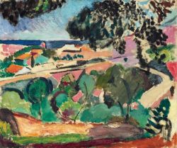 Henri Matisse, Paysage de Collioure, 1906-07 reproduction peinte à la main
