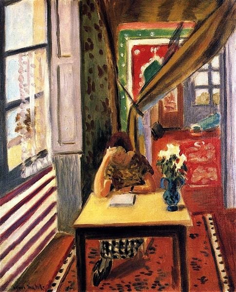Henri Matisse Reader Leaning Her Elbow On The Table 1923