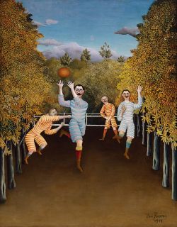 Peinture sur toile de Henri Rousseau Les Joueurs De Foot - 1908 reproduction peinte à la main