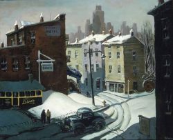 Henry Gasser American Highway Diner reproduction peinte à la main