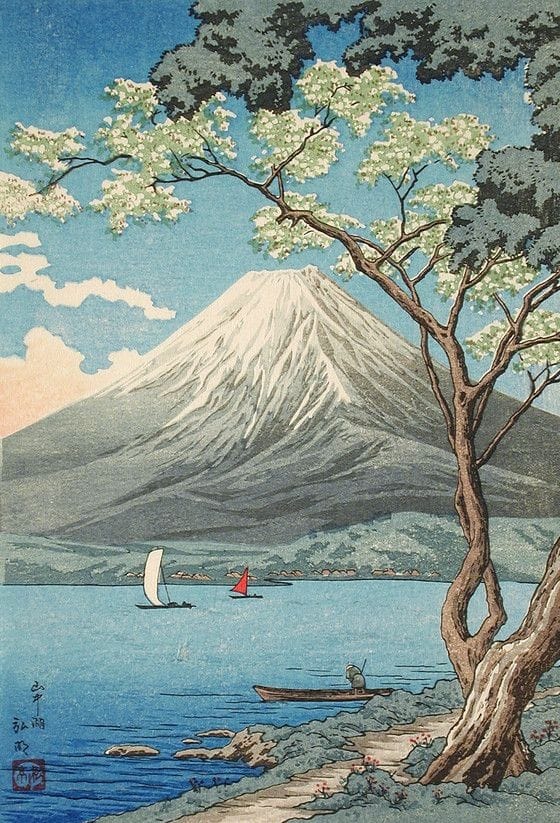 Hiroaki Takash Mont Fuji From Lake Yamanaka Before 1936