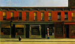 Hopper Early Sunday Morning reproduction peinte à la main