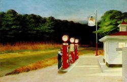 Hopper Gas reproduction peinte à la main