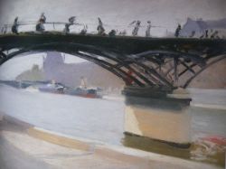 Hopper Le Pont Des Arts reproduction peinte à la main