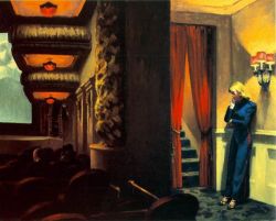 Peinture sur toile de Hopper New York Movie 1939 reproduction peinte à la main