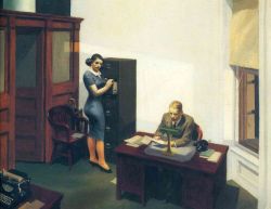 Hopper Office At Night reproduction peinte à la main
