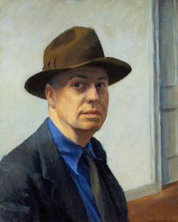 Hopper Self Portrait reproduction peinte à la main