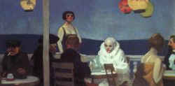 Hopper Soir Bleu reproduction peinte à la main