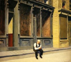 Hopper Sunday reproduction peinte à la main