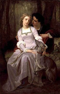Hugues Merle Tristan And Isolde reproduction peinte à la main