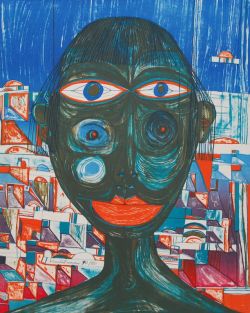 Peinture sur toile de Hundertwasser Arabian Woman reproduction peinte à la main