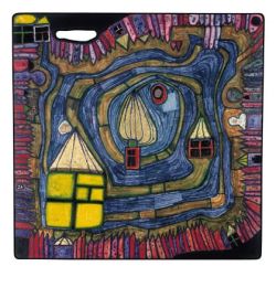 Peinture sur toile de Hundertwasser End Of The Waters reproduction peinte à la main