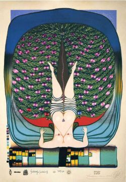 Peinture sur toile de Hundertwasser Hommage To Schro Der-sonnenstern reproduction peinte à la main
