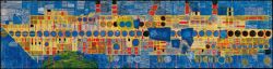 Peinture sur toile de Hundertwasser Singing Steamer reproduction peinte à la main