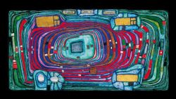 Peinture sur toile de Hundertwasser Switch Board reproduction peinte à la main